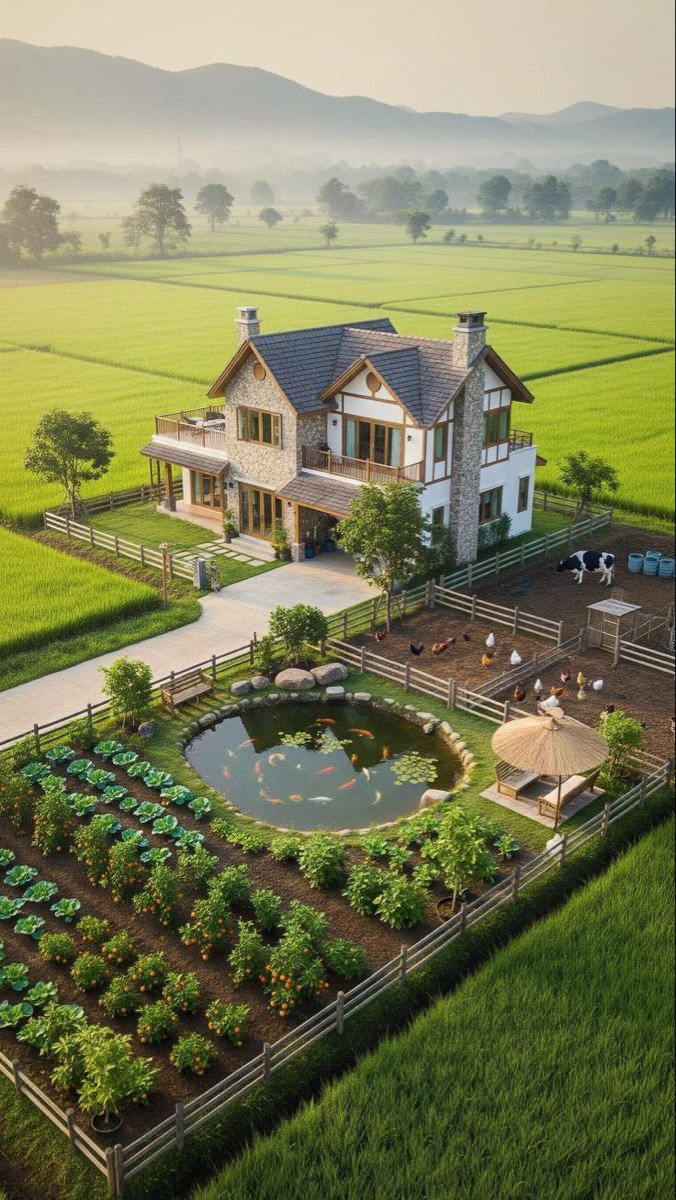 The Borah Heritage House — country home with pond and gardens in rural Tezpur